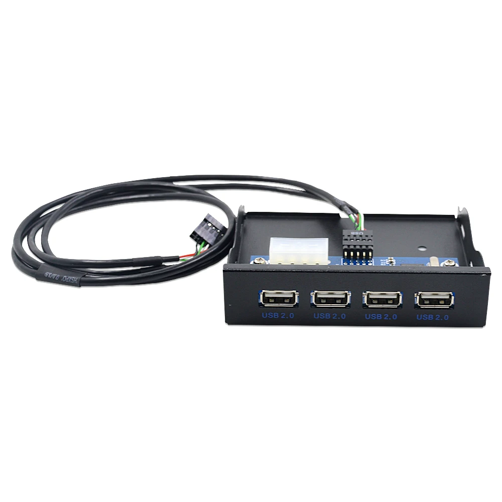 CHIPAL, 4 порта, 3,5 дюйма, флоппи-отсек, USB 2,0, концентратор, USB2.0, передняя панель, расширительный адаптер, Соединительный кронштейн с 10Pin кабелем для рабочего стола