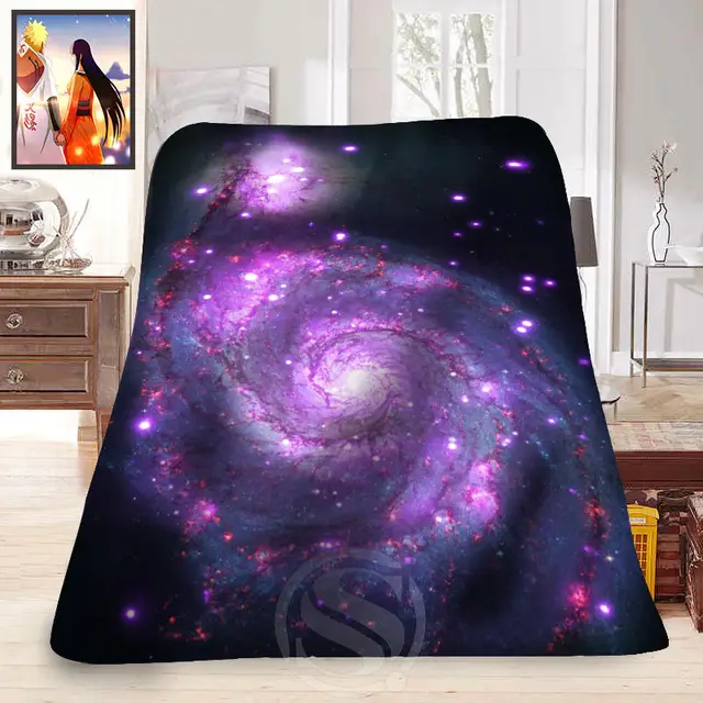 Fashion Blanket Space Universe Galaxy Nebula Printed Soft Blanket