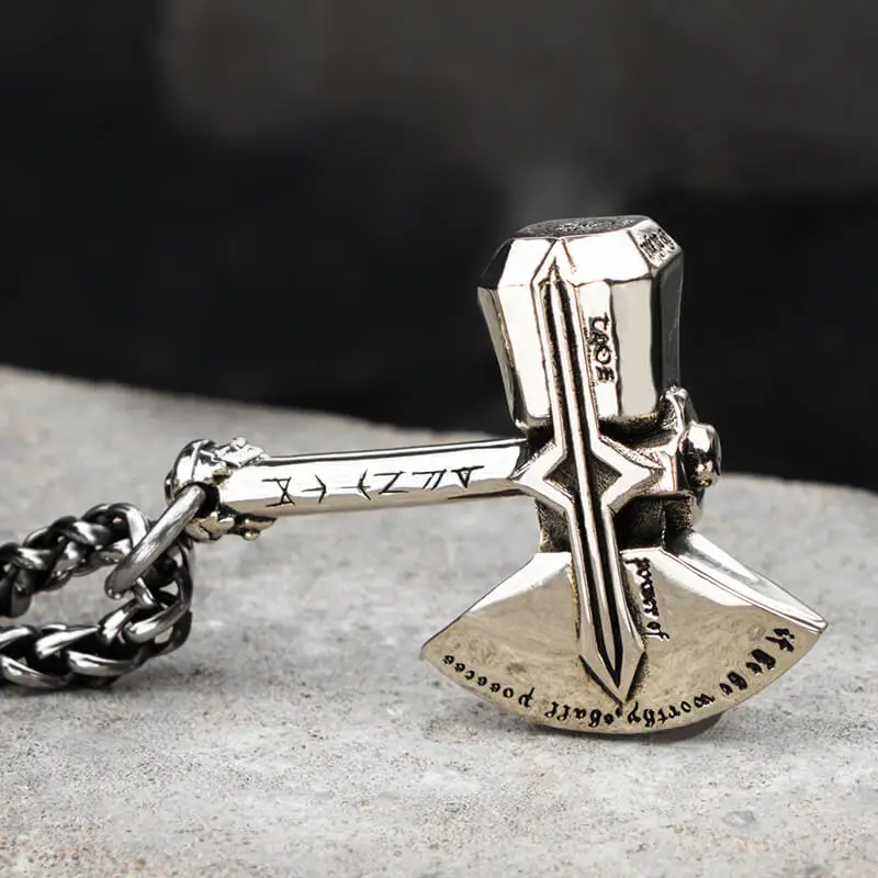 Ожерелье Stormbreaker для мужчин топорик из нержавеющей стали кулон в стиле хиппопа