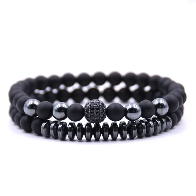 Boyulige High Quality 2pcs Set Charm Natural Stone Energy Bead Charm Natural Stone Energy Bead
