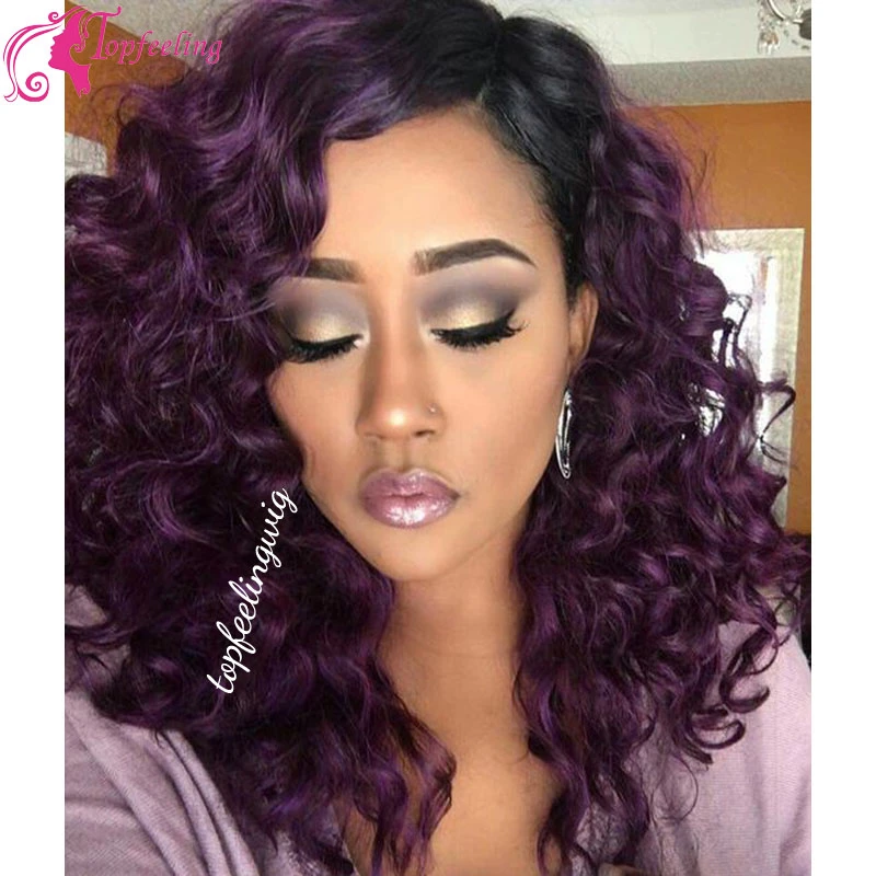 Brazilian Virgin Hair Full Lace Human Hair Wigs 1b Purple Curly Weave Human Hair Lace Front Wigs Queen Hair Products Curly Wig Wig Red Wig Technologywig Purple Aliexpress