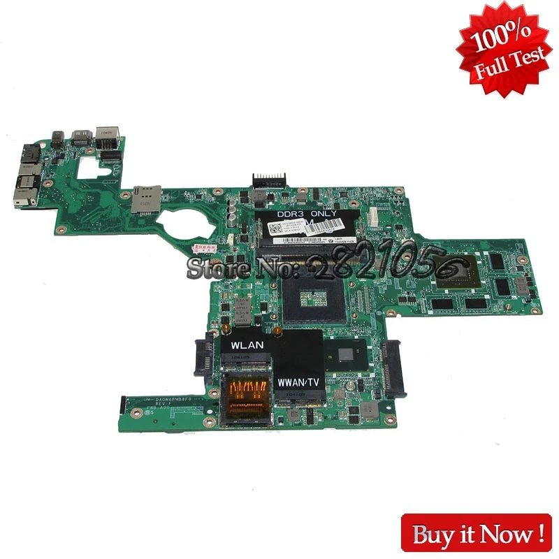 NOKOTION материнская плата для ноутбука DAGM6BMB8F0 CN 0C9RHD Dell XPS 15 L501X HM57 DDR3 GT420M