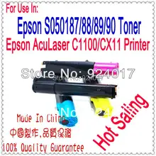 Для печатающей головки Epson Aculaser C1100 C1100N CX11 CX11N CX11NF C100 C100N C21N C21NF Тонер, для Epson S050187 S050188 S050189 S050190 тонер
