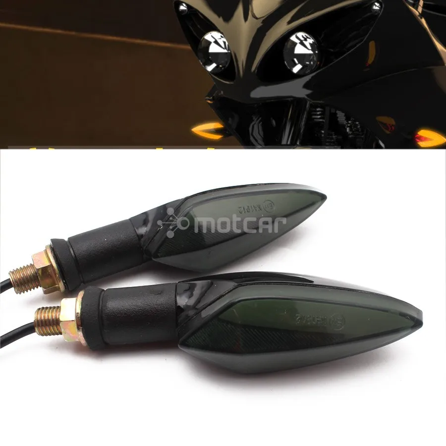 

LED Turn Signals Rear Light Motorcycles Flasher Amber Color Front Tail Signals Motorcycle Light Waterproof Fold Virago Moto