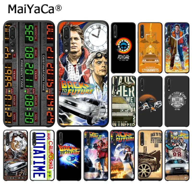 

MaiYaCa Back to Future DeLorean Time Machine Phone Case for Huawei P20Lite P30Pro P Smart Y5 Y6 Honor8A 8C 10i Nova3 Mate20Lite