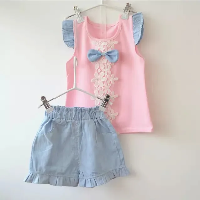 2016-new-fashion-baby-girls-summer-clothing-sets-kids-outfits-suit-children-flower-bow-T-shirt (1)