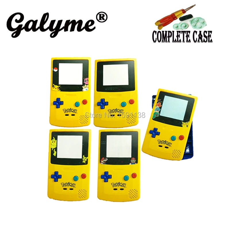 Хит подходит для GameBoyColor чехол из пластика ограниченная серия желто синий цвет