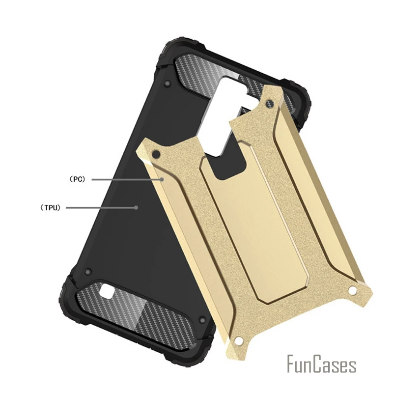For LG K8 case plastic + silicone hybrid shock proof K8 armor cases for LG K8 K350N dual layer heavy duty phone case cover capa