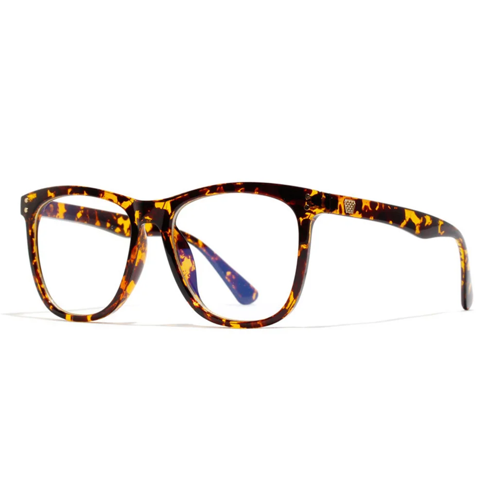 YOOSKE винтажные очки против голубого излучения, женские очки для чтения, синий светильник, очки, компьютерные прозрачные оптические очки - Цвет оправы: Leopard