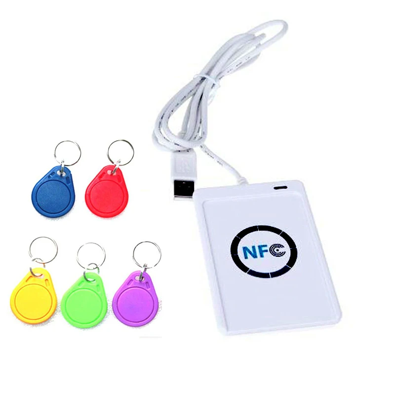 5YOA NFC Reader USB ACR122U бесконтактных смарт-карт ic и писатель копировщик электронных ключей Копир Дубликатор + 5 шт. UID Сменные тег