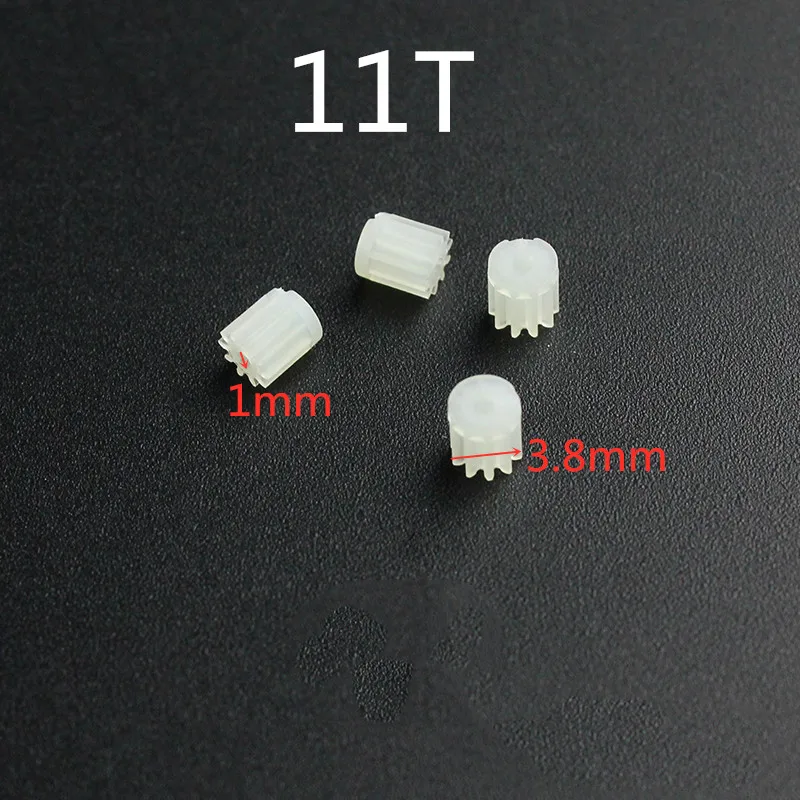 

New Arrival 4pcs 3.8mm 1mm 11T 11Teeth Small Gears For 720 816 8520 Coreless Motor Engine R/C Drone Quadcopter Spare Parts
