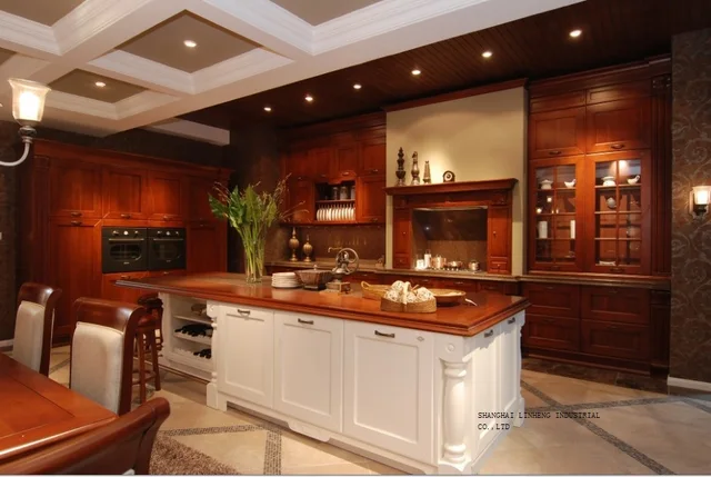 Special Offers fancy classic wooden kitchen cabinet(LH-SW063) Special Offers fancy classic wooden kitchen cabinet(LH-SW063)