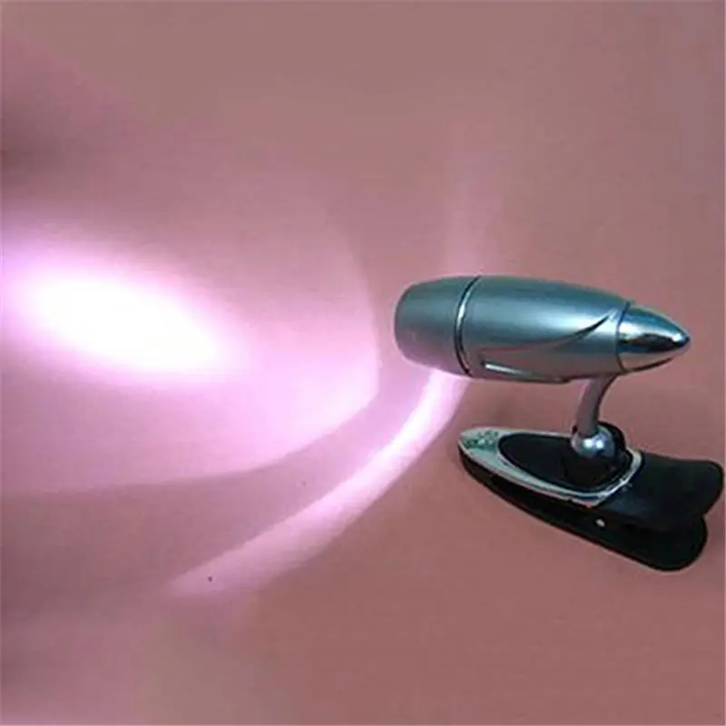 

2017 LED Night Light Adjustable Clip On Book Reading Spot Lamp Portable Travel Lights diy