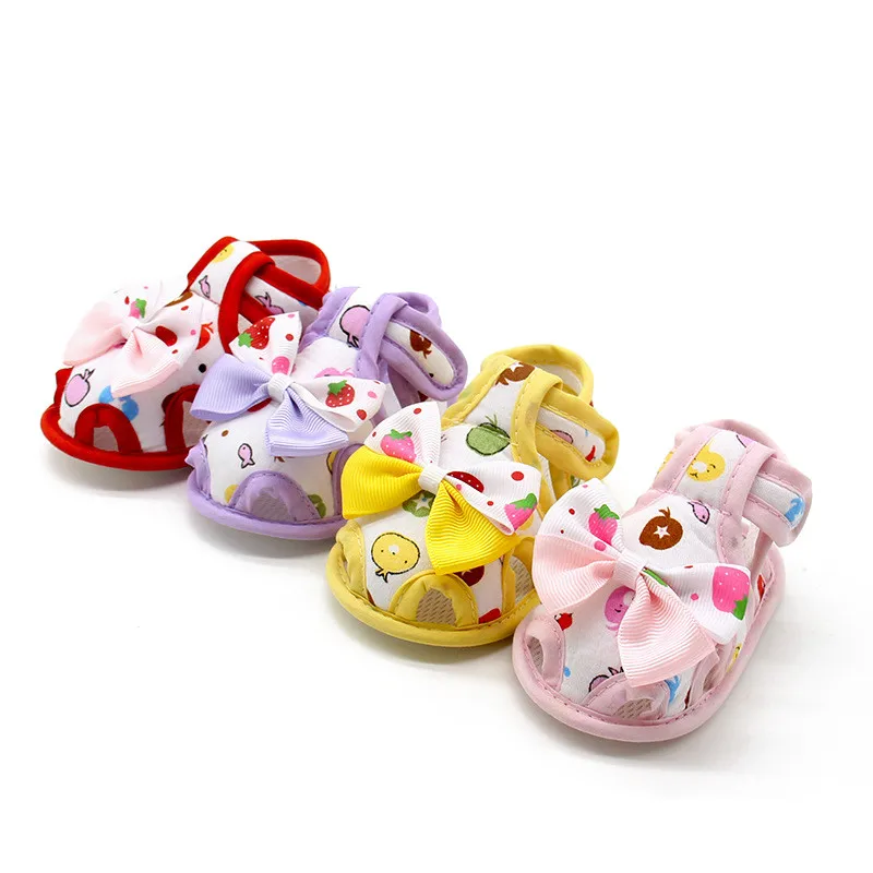 Girls Summer Sweet Bowknot Princess First Walkers Toddler Baby Kids