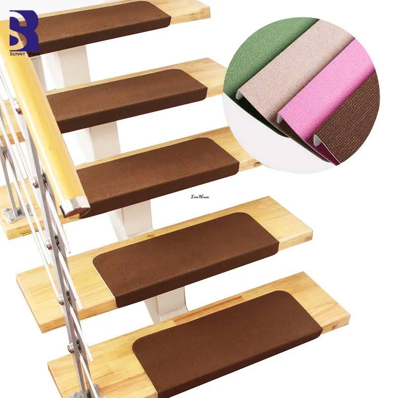 SunnyRain 13 шт установка лестницы ковровые ступени лестницы ковер нескользящий лестницы шаг ковер 70x21 см 55x21 см