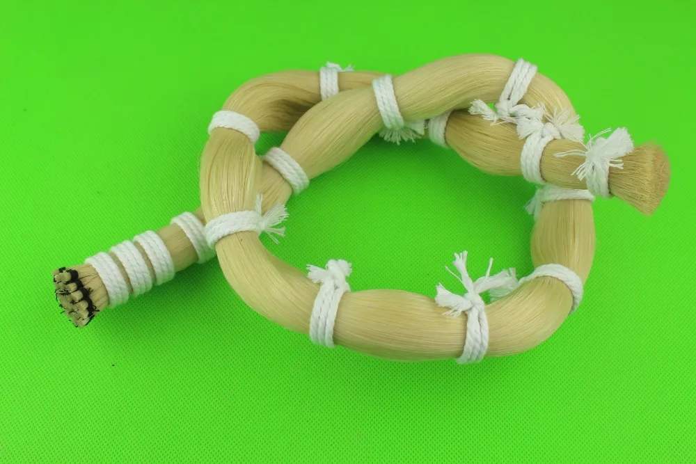 1000 g high quality 90cm white Horse Tail Hair Violin Bow hair