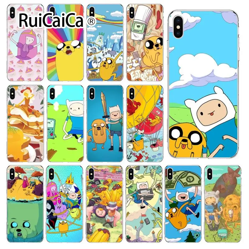 Чехол для телефона Ruicaica Adventure Time с Джейком и Финном bmo Apple iPhone 8 7 6 6S Plus X XS MAX 5 5S SE
