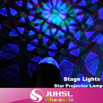 

The new dual-socket, battery Mini Stage Star Projector Lamp, Auto Rotate colorful atmosphere of lights, indoor lighting