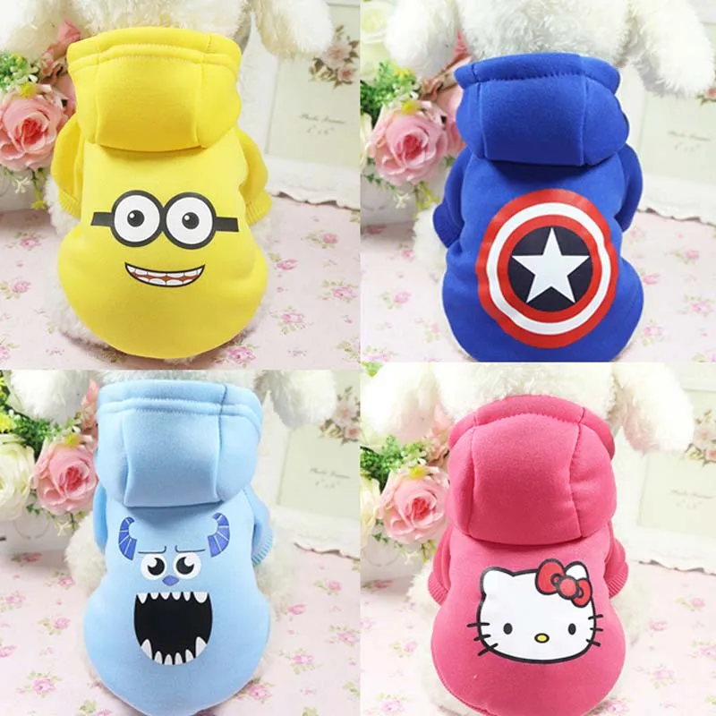 Pet clothes cartoon dog hoodie pet dog clothes dog coat jacket cotton French bulldog clothing dog pet clothing pug Pet clothes cartoon dog hoodie pet dog clothes dog coat jacket cotton French bulldog clothing dog pet clothing pug