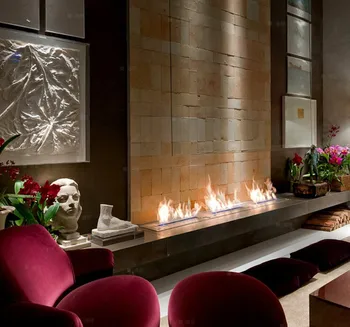 

free shipping to door by express RX-700 ethanol fireplace insert stainless steel