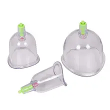 3pcs Cup U-shaped Joint Massage Treatment Slimming Beauty Plstic Pot Cupping Fire Jar Tool Health Therapy Care Body