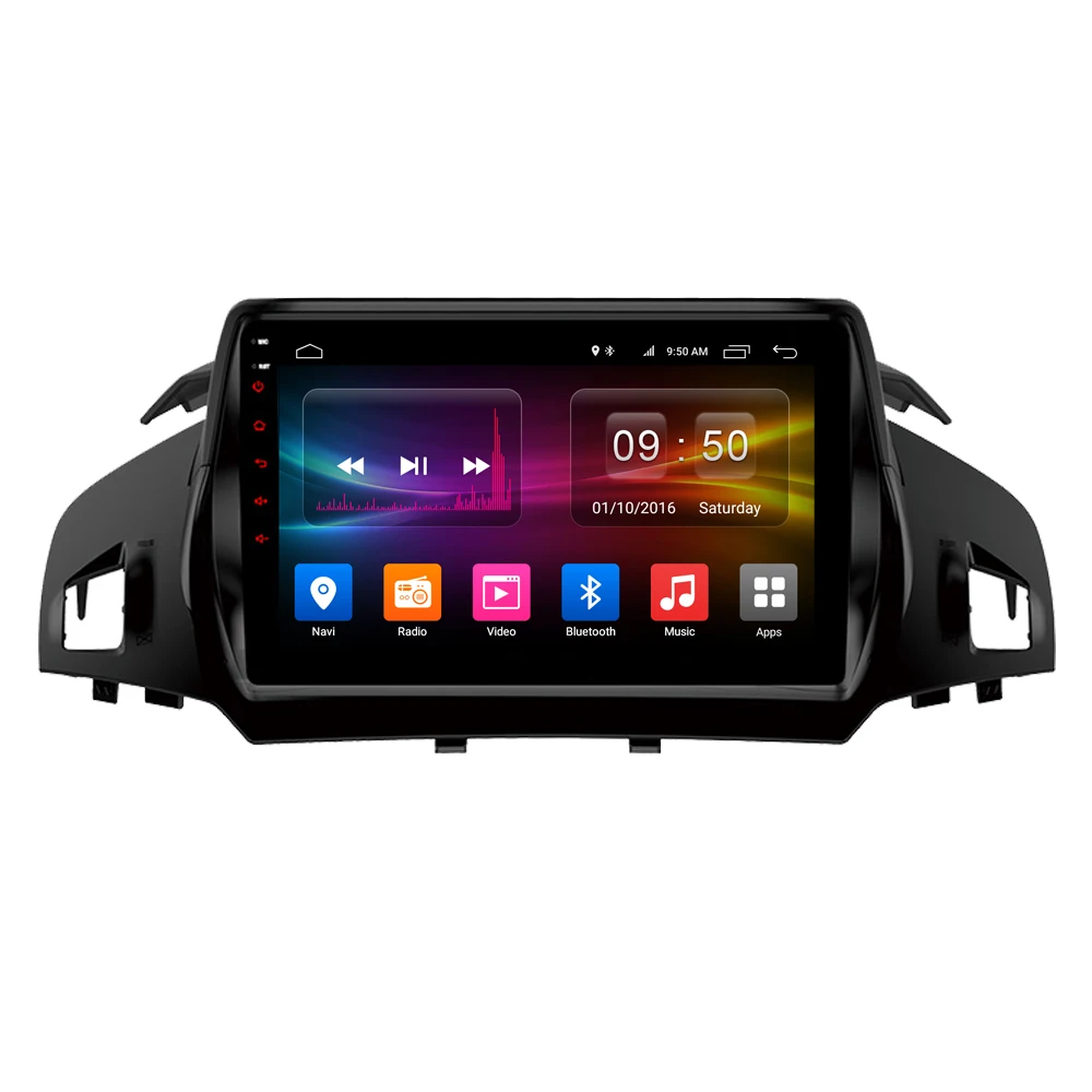 Clearance RoverOne Android 9.0 Octa Core Car Radio GPS For Ford Kuga Escape 2013 - 2017 Touchscreen Multimedia Player Stereo Head Unit 1