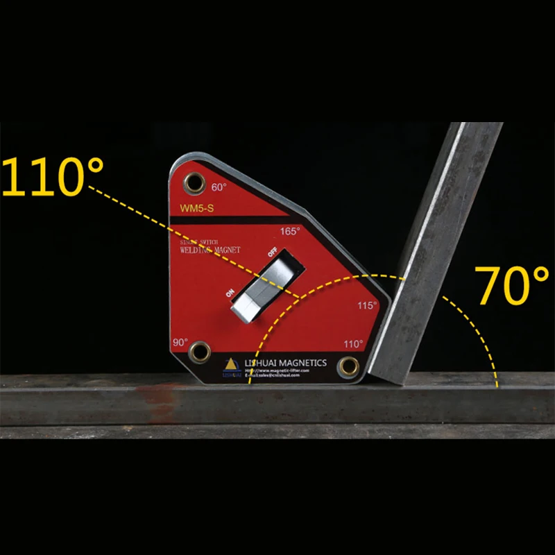 Одиночный переключатель мульти-угол Магнитный сварочный держатель/сильный вкл/выкл неодимовый магнит сварочный зажим WM5-S