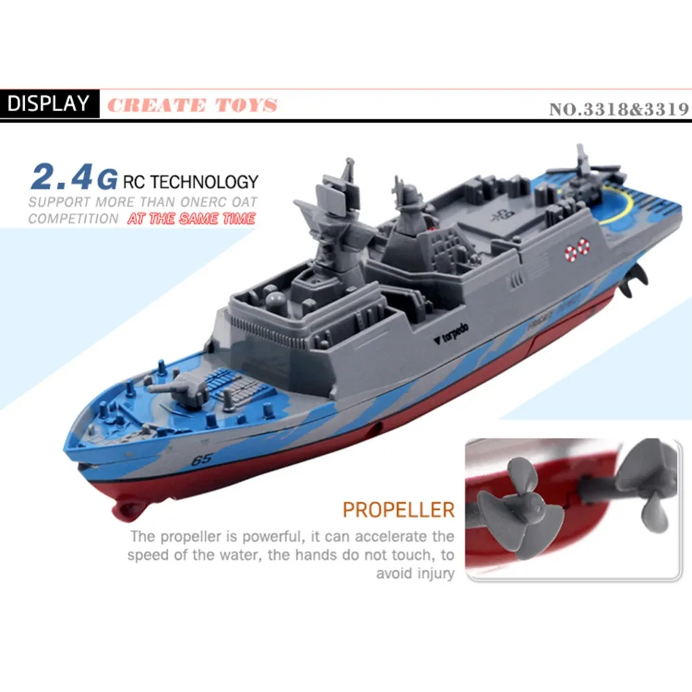 Радиоуправляемая лодка мини военный корабль 2,4G 4CH пульт дистанционного управления Challenger авианосец высокоскоростной корабль электронная модель для детей хобби игрушки