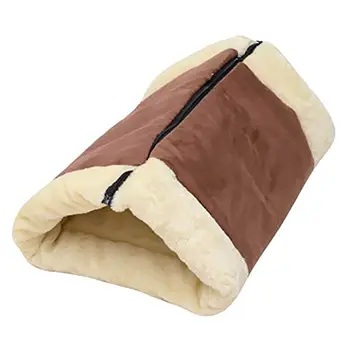 

Adeeing 2 in 1 Pet Sleeping Tunnel Warm Mat with Zipper for Cat Accessories