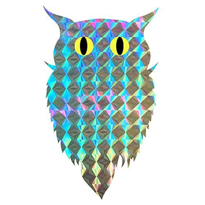 

Bird Repellent Blinder Reflective self adhesive Owl sticker (100pcs/roll) Eco Friendly Scare A Bird - Window Decor decals