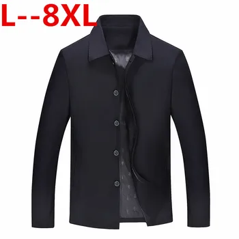 

8XL 6XL 5XL Men Jacket Coat Long Section Fashion Trench Coat Jaqueta Male Veste Homme Brand Casual Fit Overcoat Jacket Outerwear