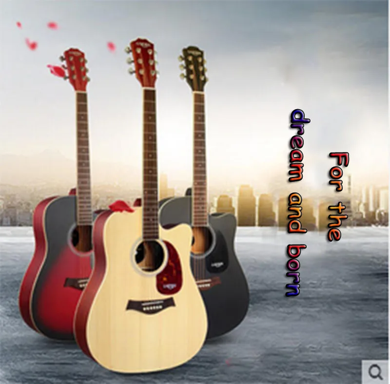 

Lyle Spruce Mirage Junior Beginner's Folk Guitar Atmosphere Grade Music Fans 40 "41