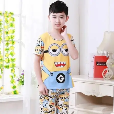 boys and girls fashion Sleepwear children's giftsNew Arrival Children's short-sleeved shorts suit cartoon cute pajamas - Цвет: style 13