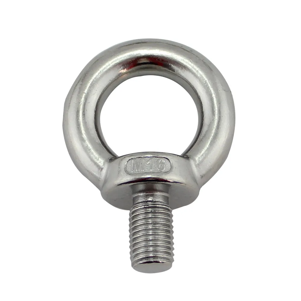 

M6 M8 M10 Eye Bolt Stainless Steel Marine Lifting Eye Bolt Ring Screw Loop Hole for Cable Rope Lifting
