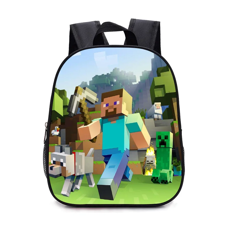 Мода mochila детские школьные minecraft детская школьная сумка для первичных подростков мальчиков и девочек высокое качество ранец