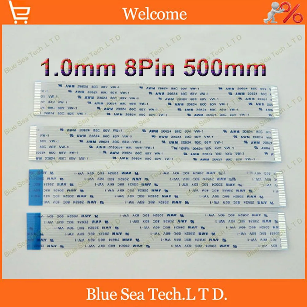8Pin FFC/FPC Гибкий плоский кабель 1 0 мм Шаг 8 pin 500 Изотропия A или анизотропия B AWM 20624 80C