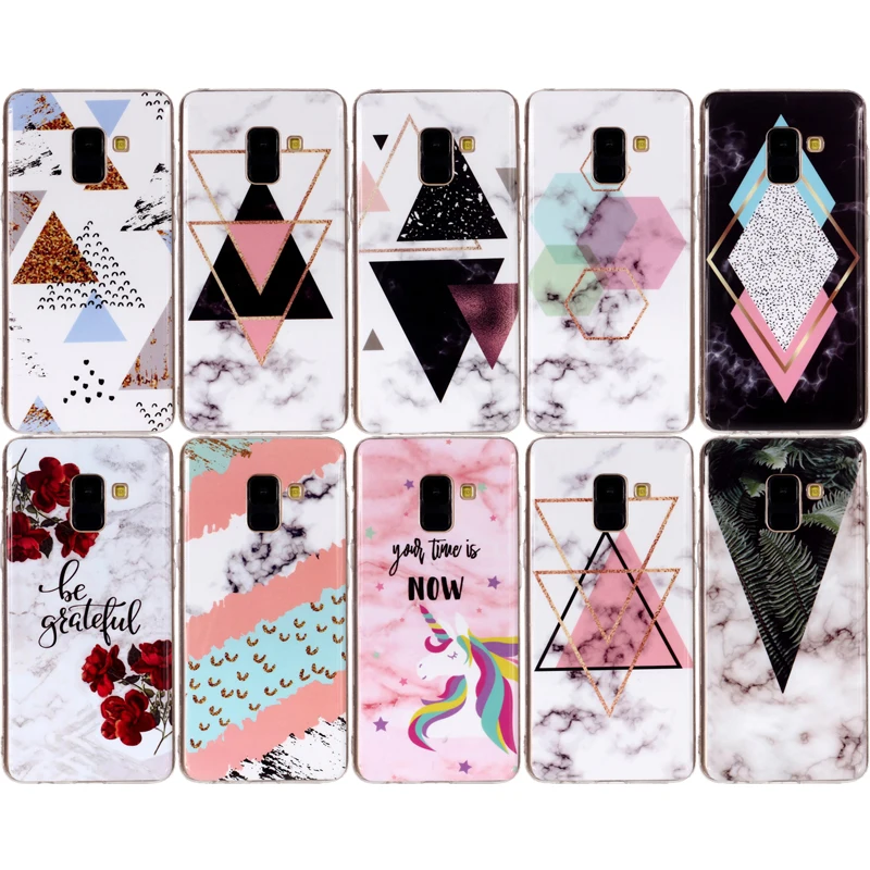 

Fashion Marble Soft TPU Case Cellular Phone Silicone Cover Shell Coque Fundas Hull for Samsung Galaxy A3 A5 2017 A6 A8 Plus 2018