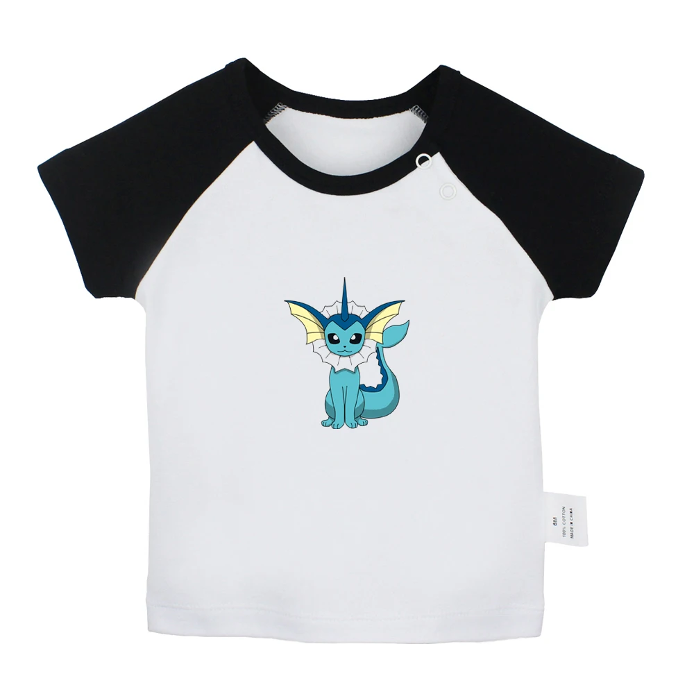JaBabyYCB997D Футболки для новорожденных с принтом «Pokemon flarion», «Glaceon Jolteon», «Leafeon», «Vaporeon», цветные футболки с короткими рукавами, реглан для малышей - Color: JaBabyYCB997D
