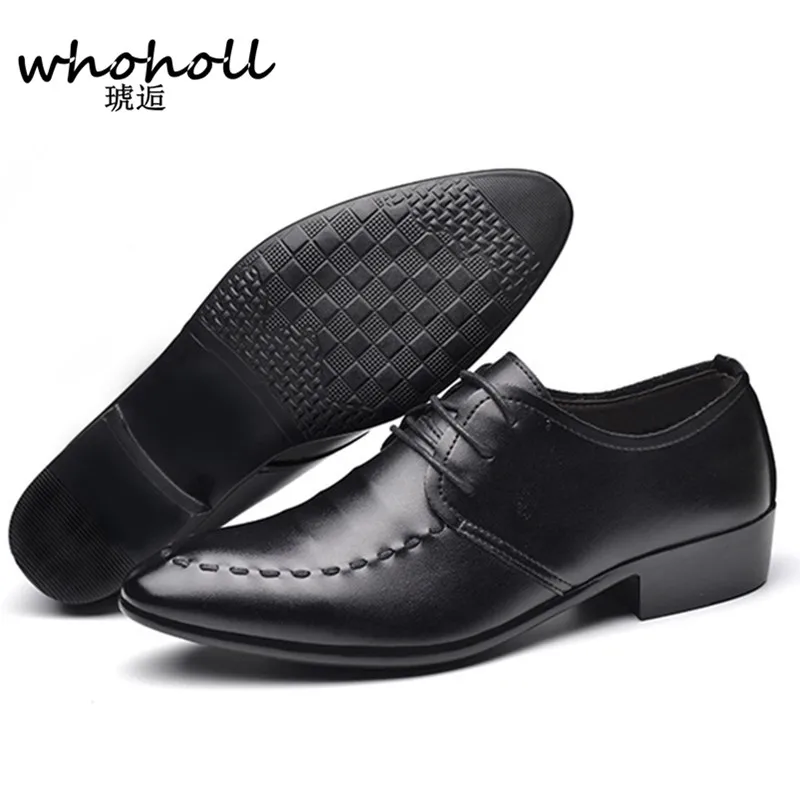 

Plus size 38-44 Brand 2018 Men Oxfor Shoes Casual Leather Fashion business office Oxford Flat Shoes for Men Drop Shipping