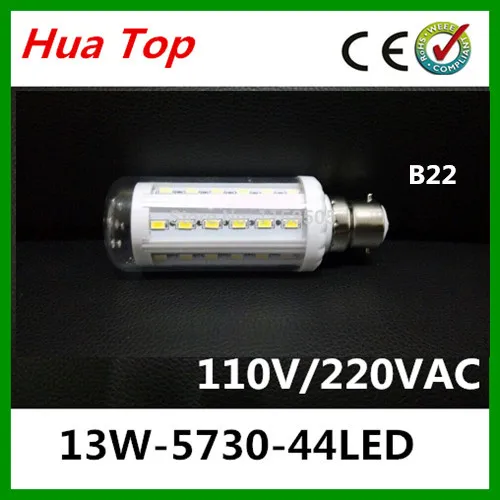 3pcs/lot Lampada B22 13W 220v LED Corn Light 5730 epaistar SMD 44 Chip led Lamps Bulb Spot indoor lighting lamps and lanterns | Лампы и