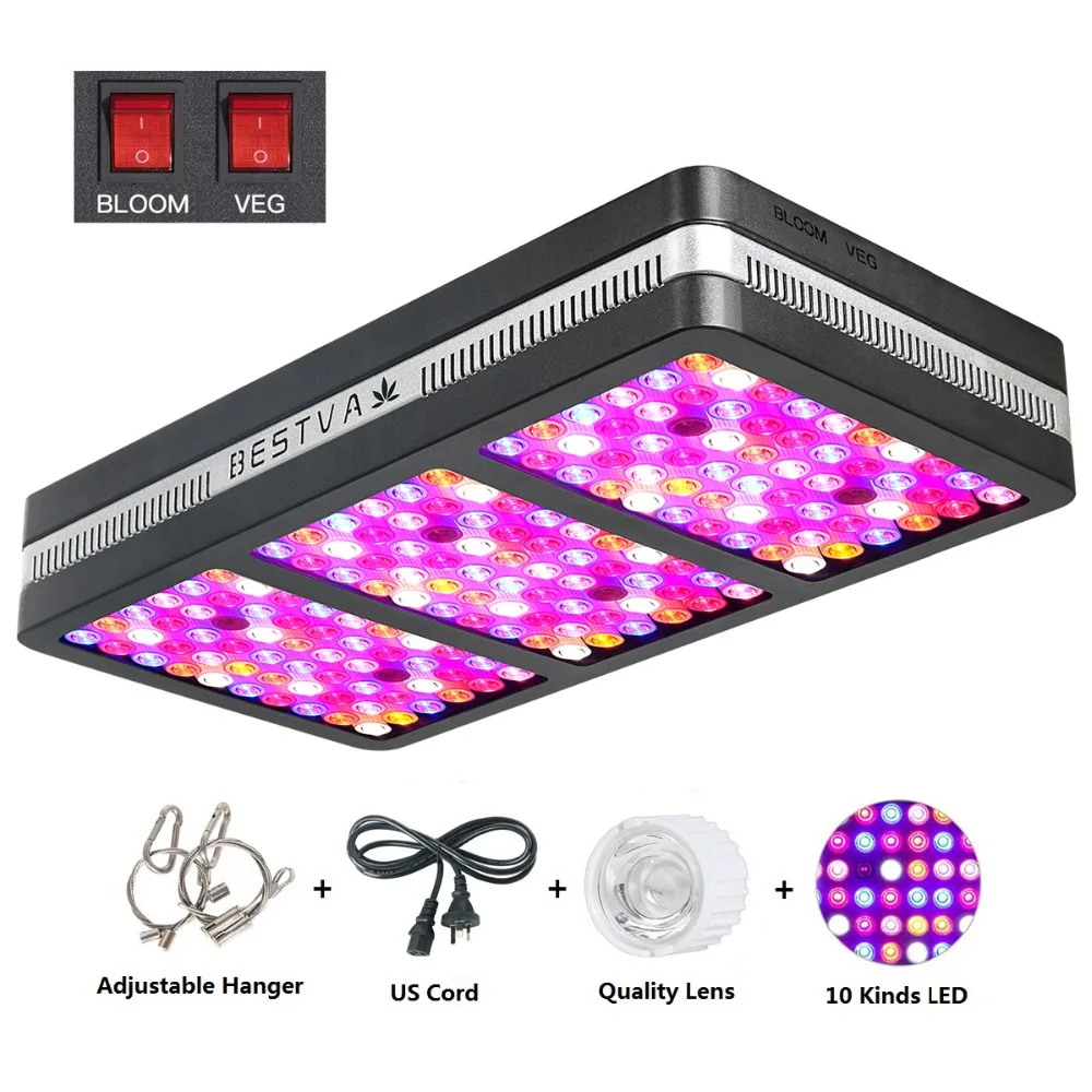 Led grow ligh отражатель Elite 2000 Вт fitolampy полный спектр лампа для теплицы комнатные