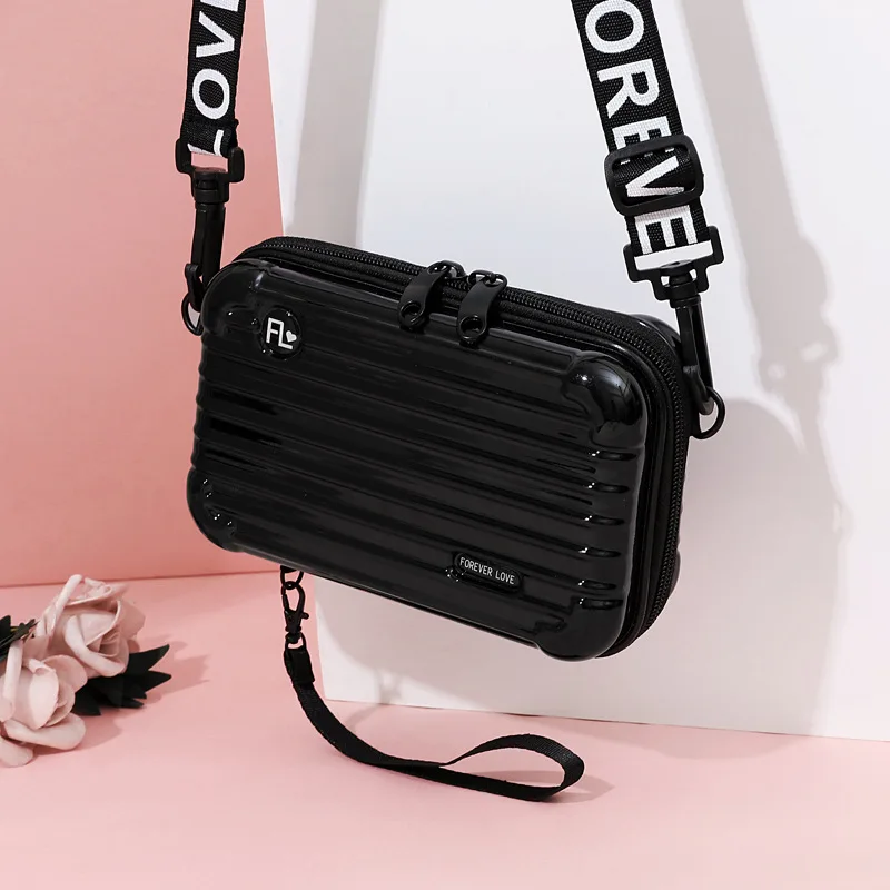 Женские сумки, роскошные сумки, дизайнерские сумки для женщин, модная маленькая сумка для багажа, женская сумка-клатч известного бренда с верхней ручкой - Цвет: Black-F
