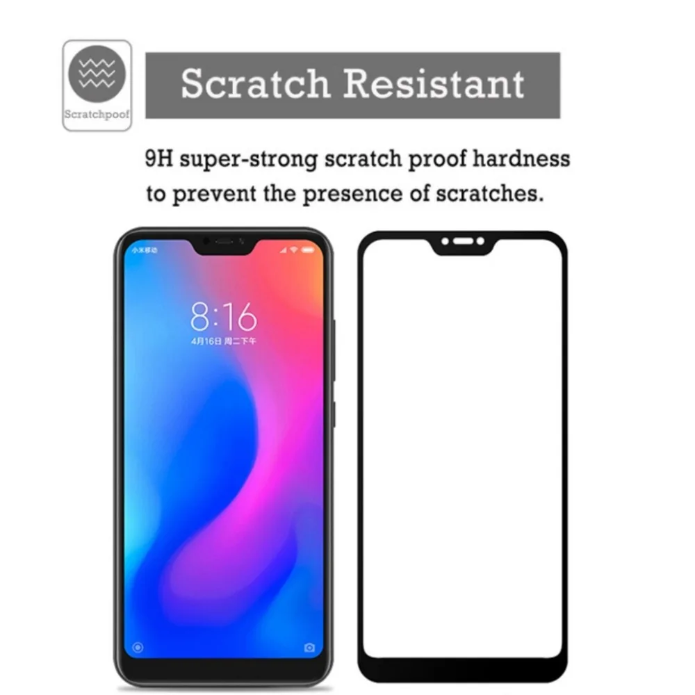 Mi A2 Lite закаленное стекло полное покрытие prime Защита экрана для Xiaomi mi A2 Lite мобильное Защитное стекло для телефона пленка