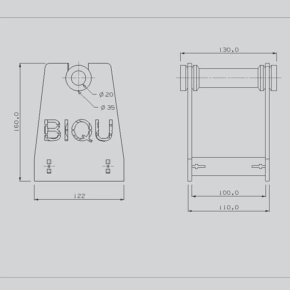 Biqu 3D-принтеры нити крепление стойки Кронштейн новая катушка для pla/ABS нити