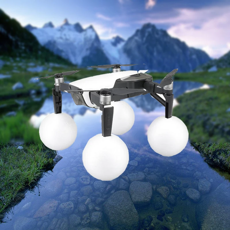 

4pcs Heightened Landing Gear Legs + 4pcs Floating Buoyancy Foam Ball On The Water landing For DJI mavic air Drone Accessories