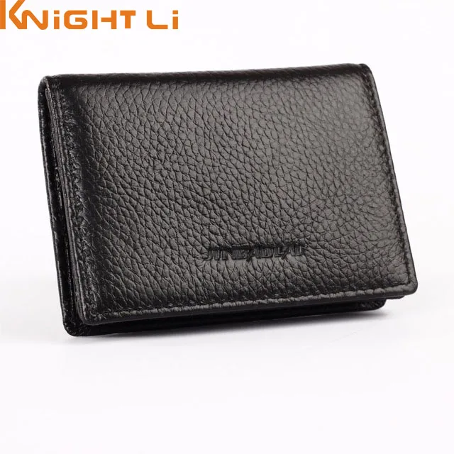 New Genuine Leather Famous Designer Brand Business Bank Credit Card Holder Bag Case Membership