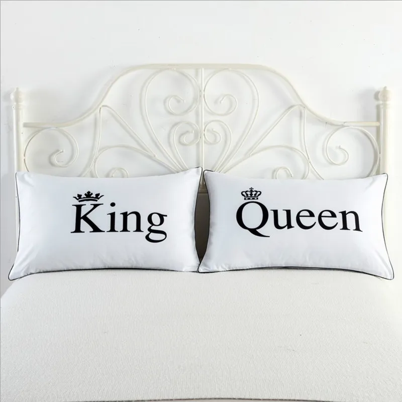 Buy 2pcs Queen King Designer Pillow Case cover Cotton