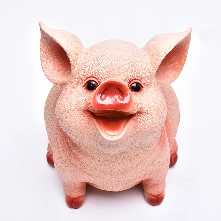 Resin Cute piggy money boxes Animal Pig banks Creative Valentine's Day gifts Birthday presents home decoration accessories