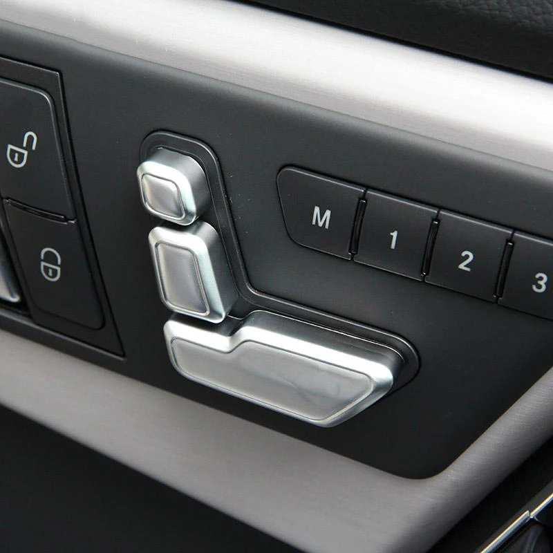 

Car Seat Adjust Button Cover Trim For Mercedes Benz W246 W212 218 W146 X204 X156 B CLS GLA GLK ML Class Accessories car styling