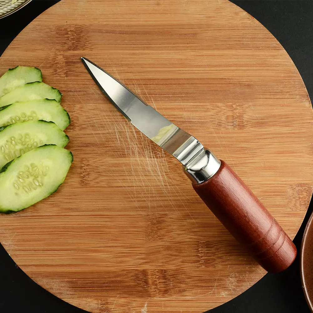 

DAMASK Stainless Steel Coconut Peeling Knife Coconut Meat Removal Knives 3Cr14 Steel Blade Sharp Scraper Kitchen Utensil Gadgets